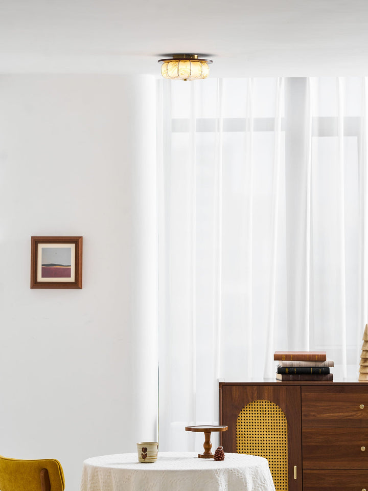 Lampa sufitowa Elowen z tkaniny