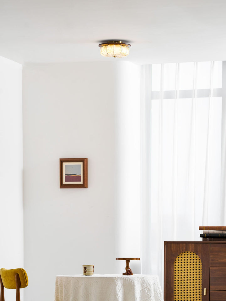 Lampa sufitowa Elowen z tkaniny
