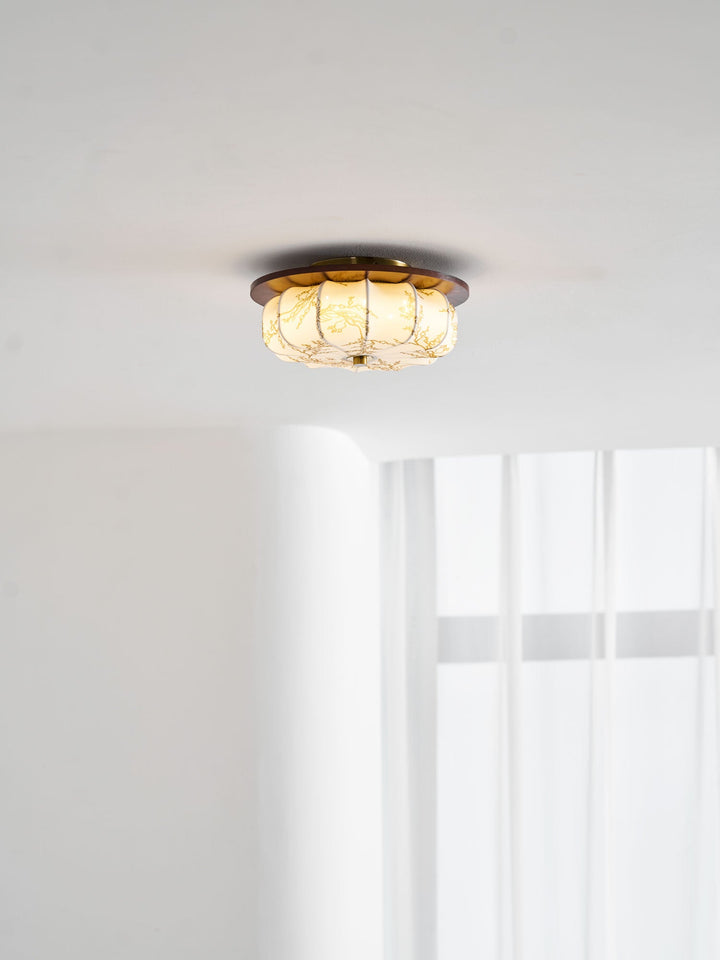 Lampa sufitowa Elowen z tkaniny