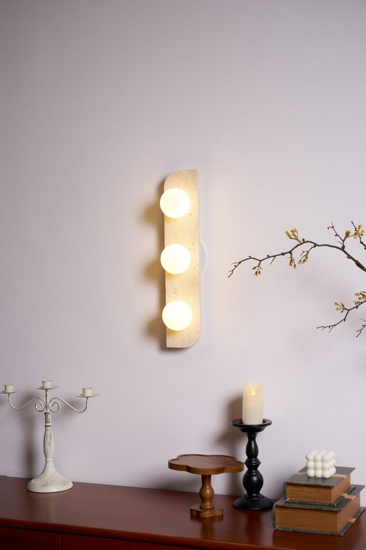 Elysian Lampa Ścienna z Trawertynu