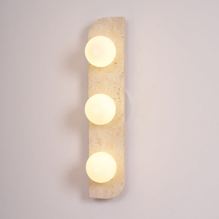 Elysian Lampa Ścienna z Trawertynu