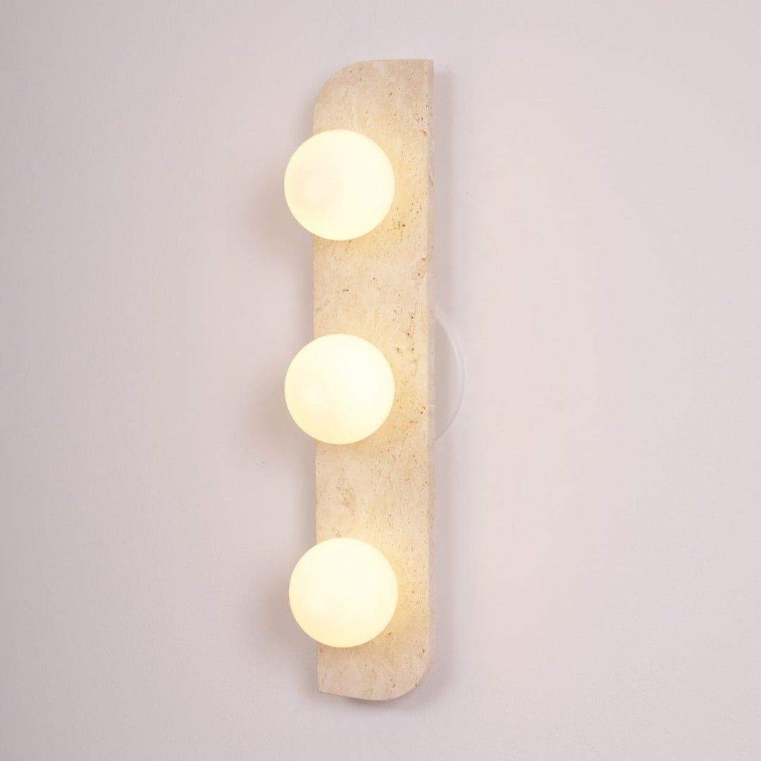 Elysian Lampa Ścienna z Trawertynu