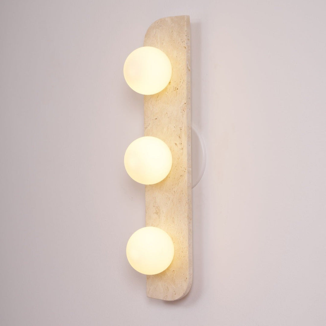 Elysian Lampa Ścienna z Trawertynu