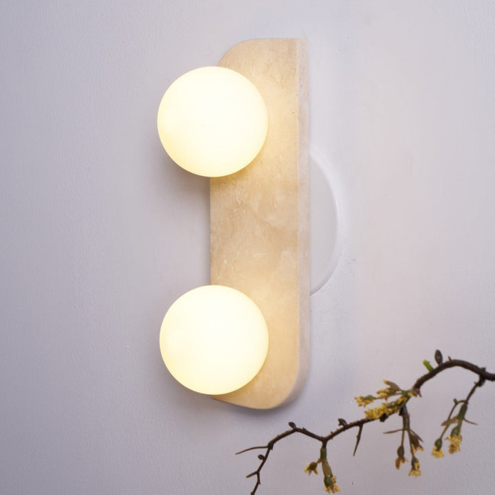 Elysian Lampa Ścienna z Trawertynu