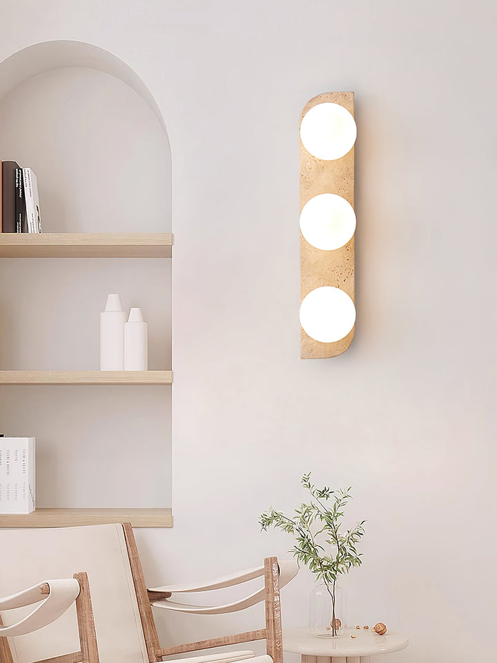 Elysian Lampa Ścienna z Trawertynu