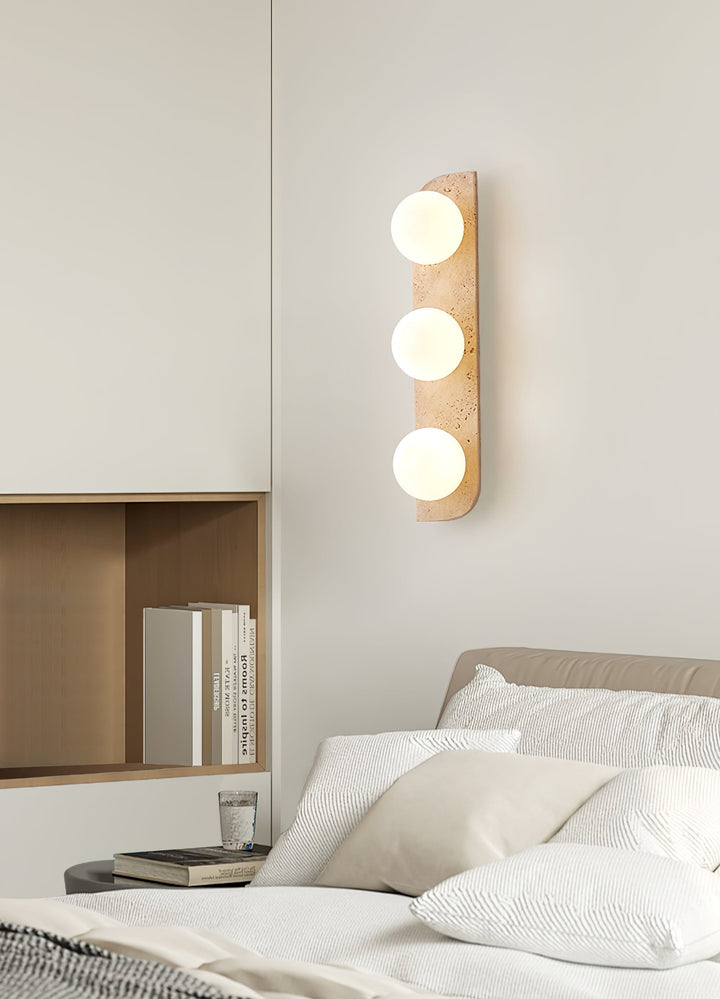 Elysian Lampa Ścienna z Trawertynu