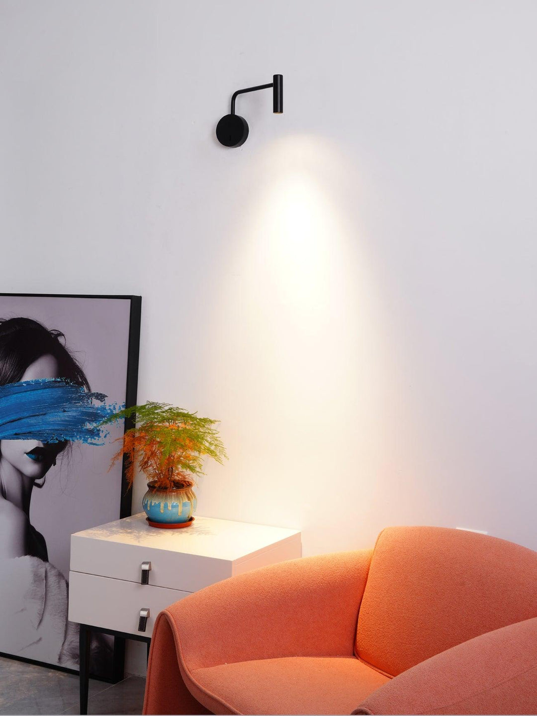 Minimalistyczna Lampa Ścienna LED w Kształcie Dysku