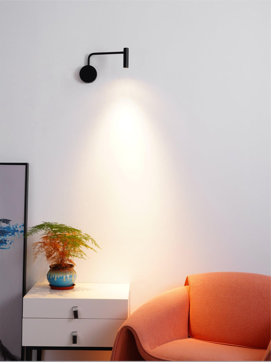 Minimalistyczna Lampa Ścienna LED w Kształcie Dysku