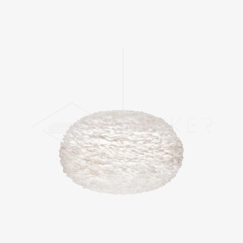 Lampa wisząca z piór gęsich