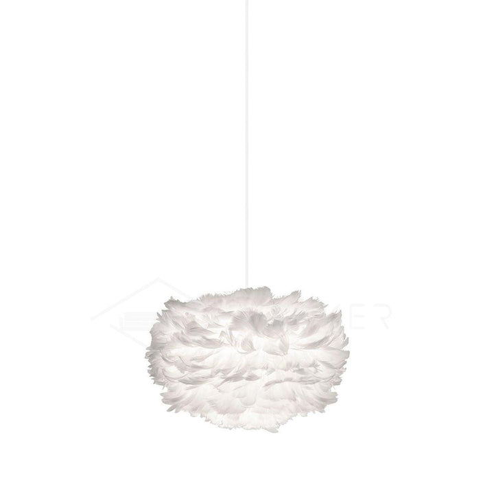 Lampa wisząca z piór gęsich