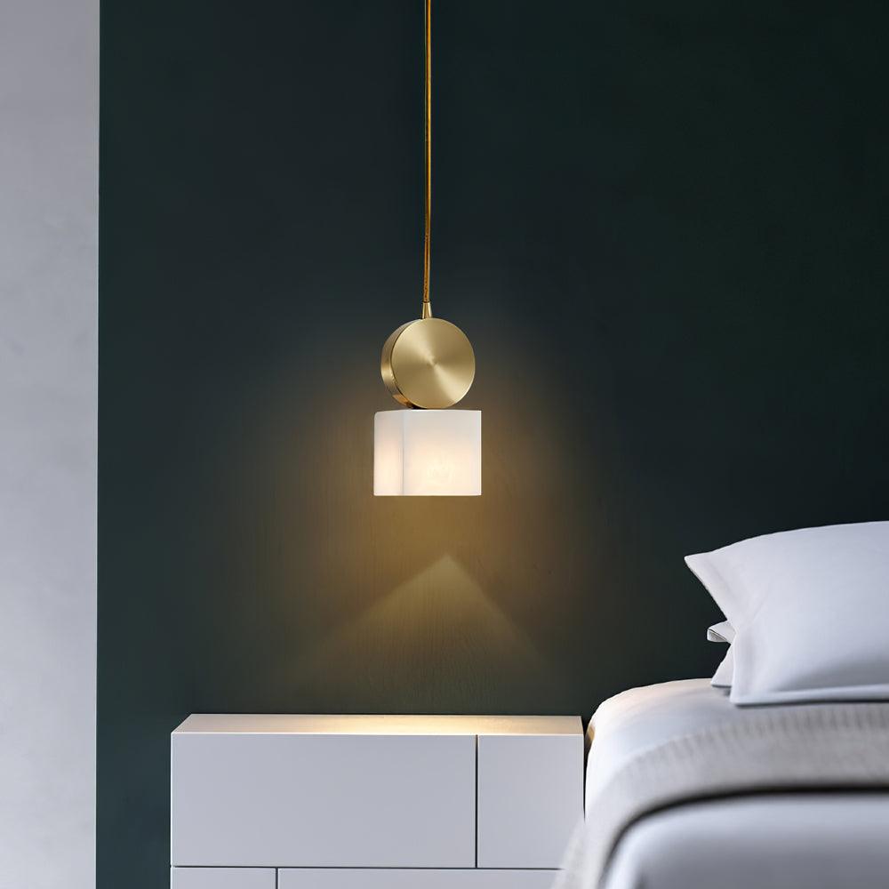 Etruska Lampa Wisząca z Alabastru