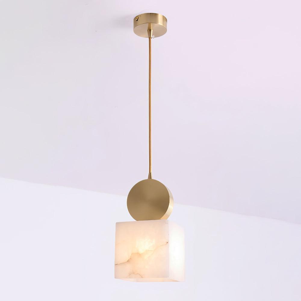 Etruska Lampa Wisząca z Alabastru