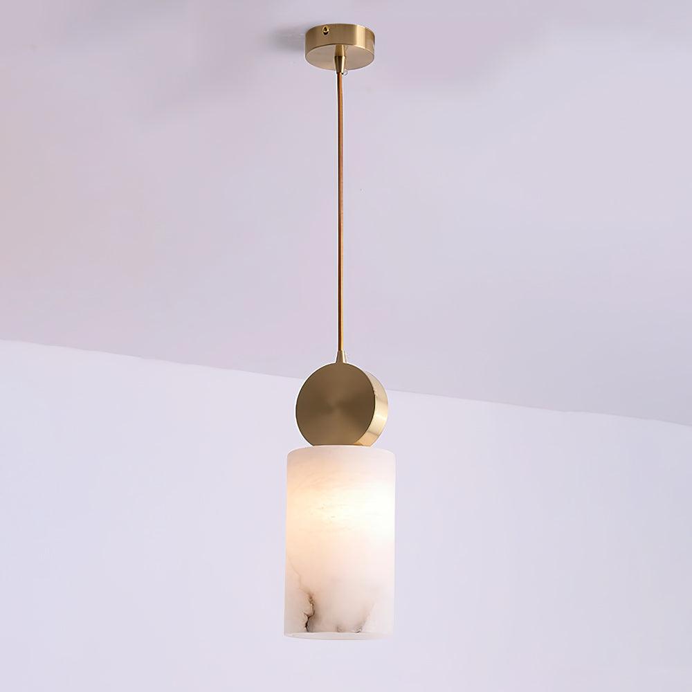 Etruska Lampa Wisząca z Alabastru