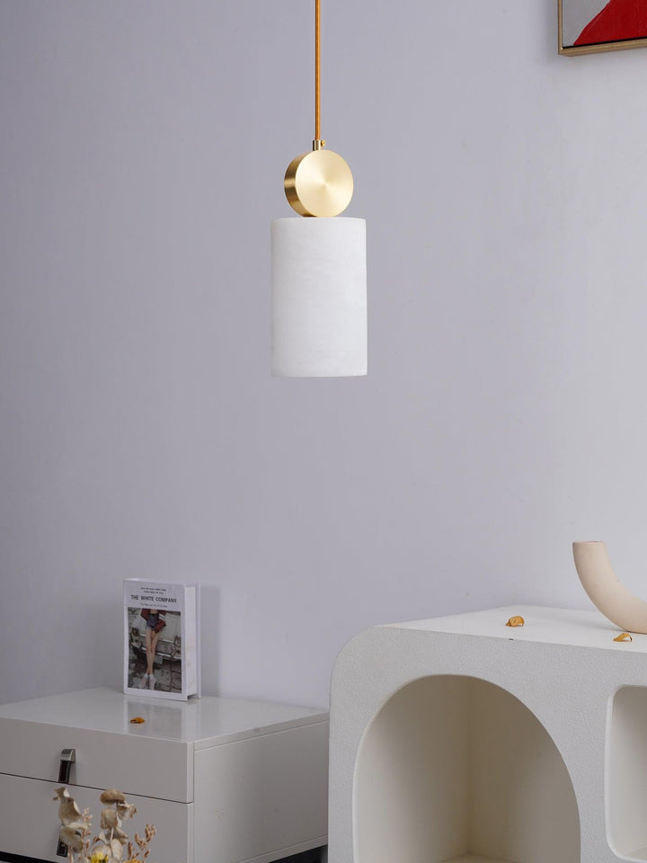 Etruska Lampa Wisząca z Alabastru