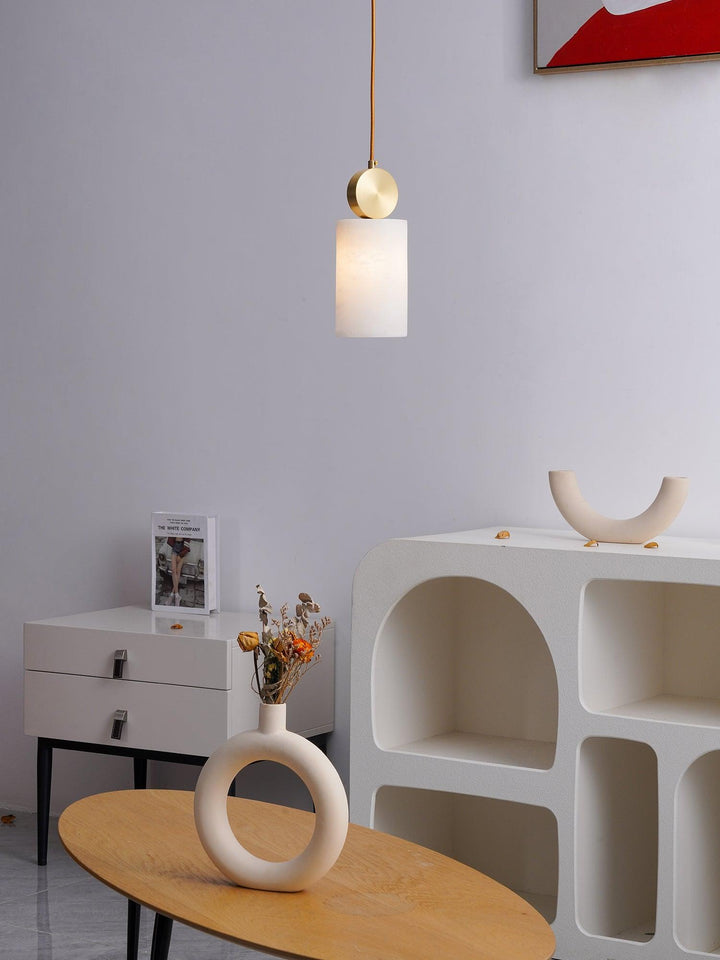 Etruska Lampa Wisząca z Alabastru