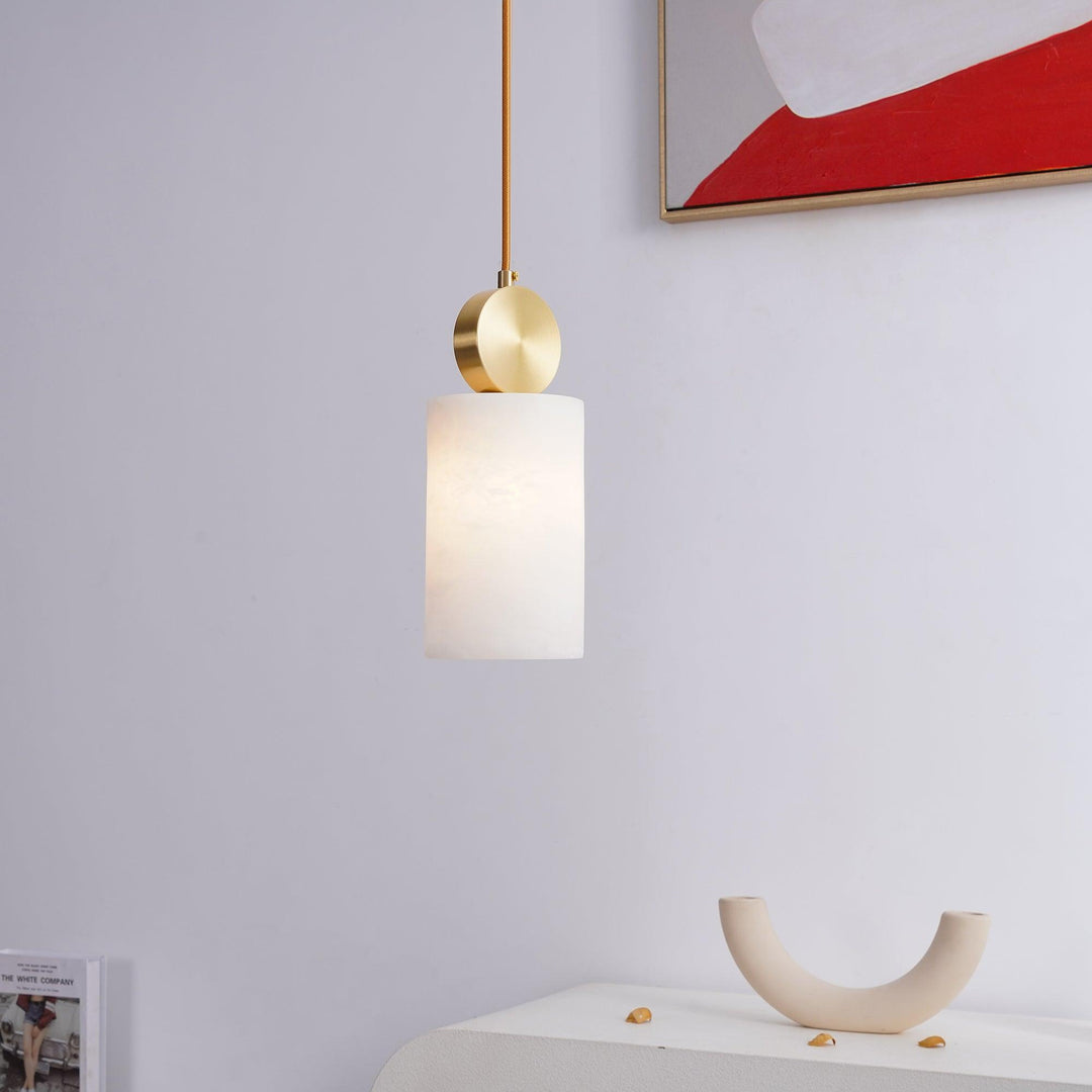 Etruska Lampa Wisząca z Alabastru