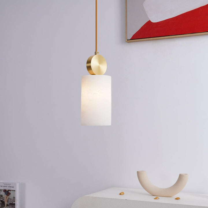 Etruska Lampa Wisząca z Alabastru