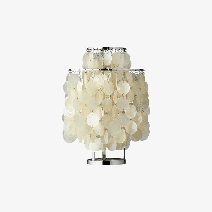 Lampa stołowa z muszli