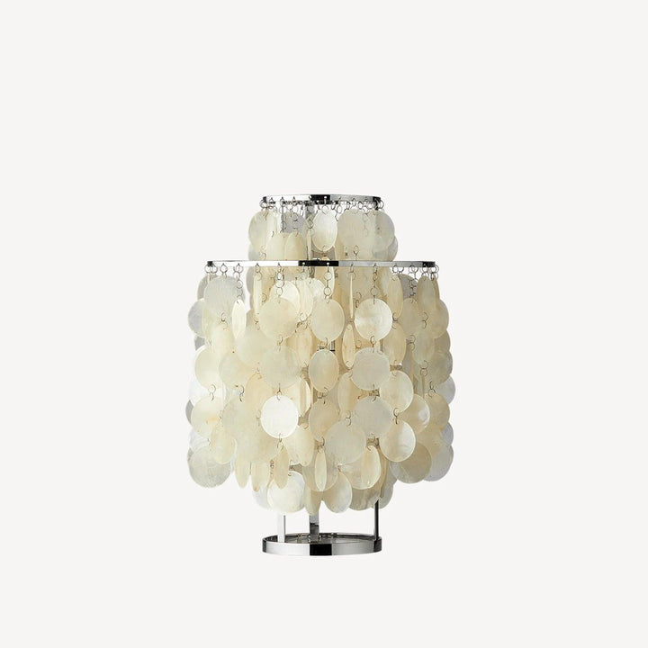 Lampa stołowa z muszli