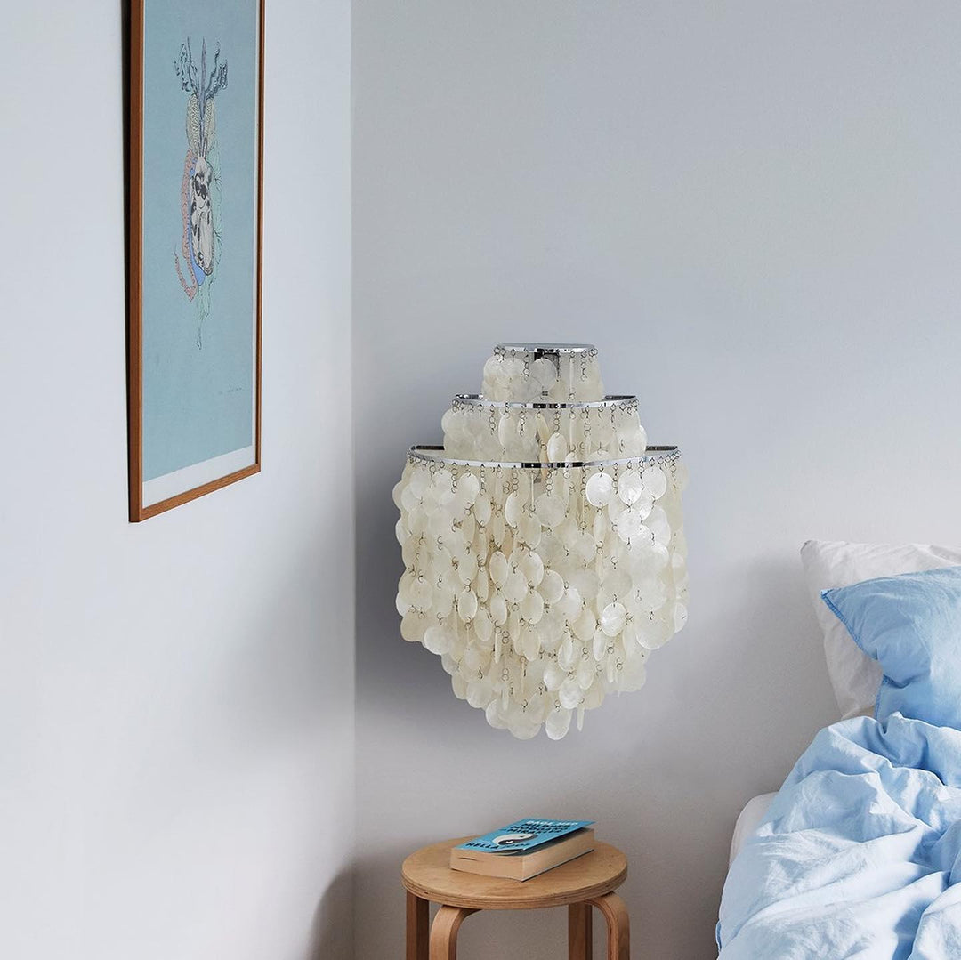 Lampa stołowa z muszli