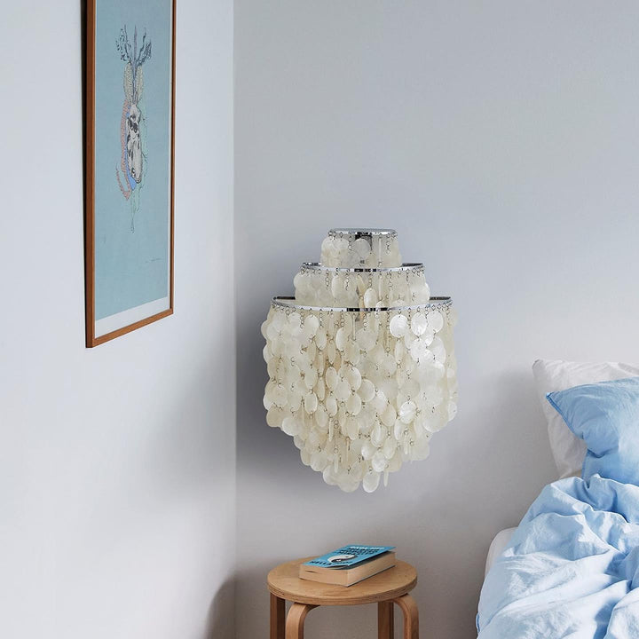 Lampa stołowa z muszli