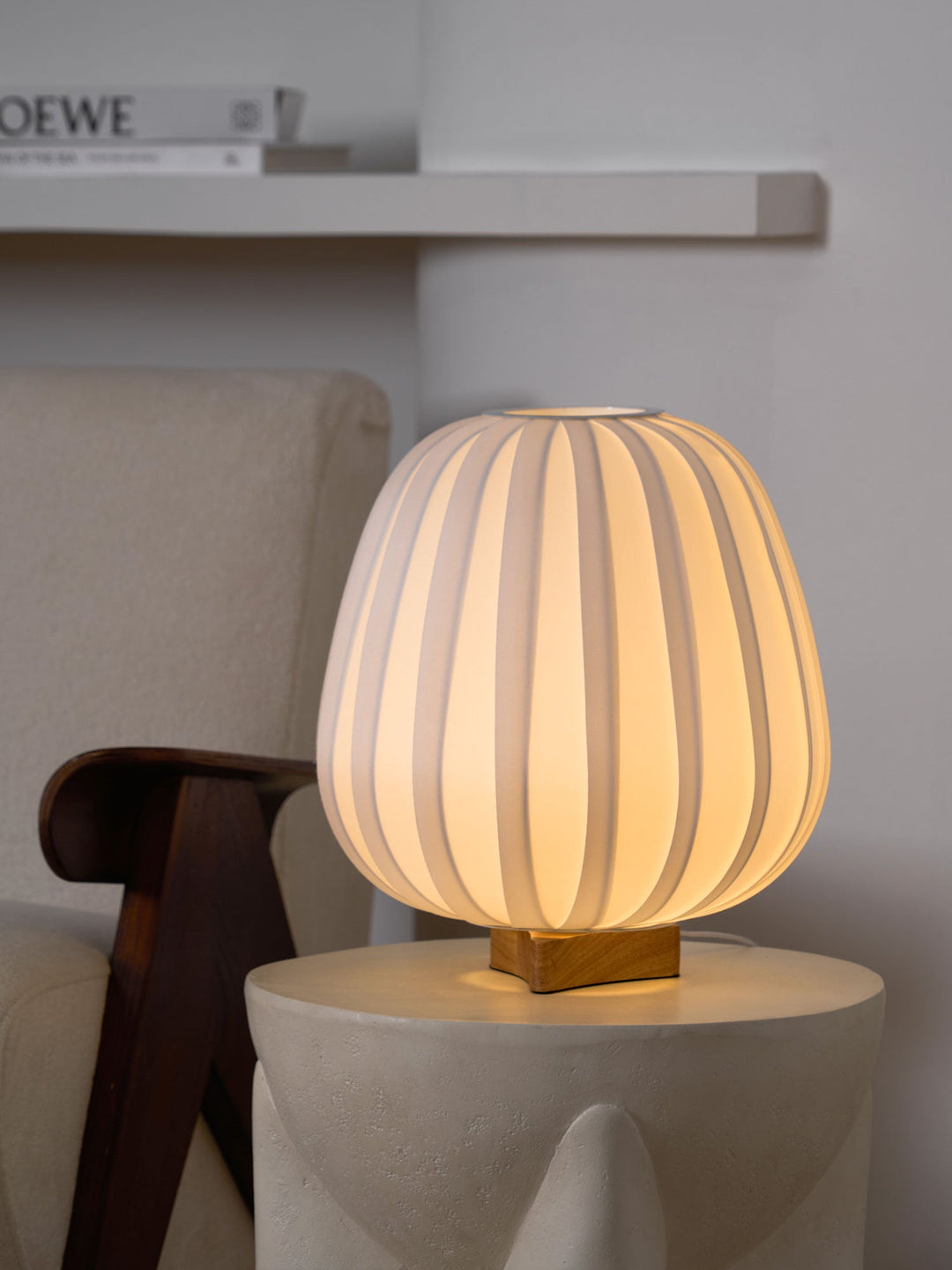 Lampa Stołowa Minimalistyczna z Tkaniny