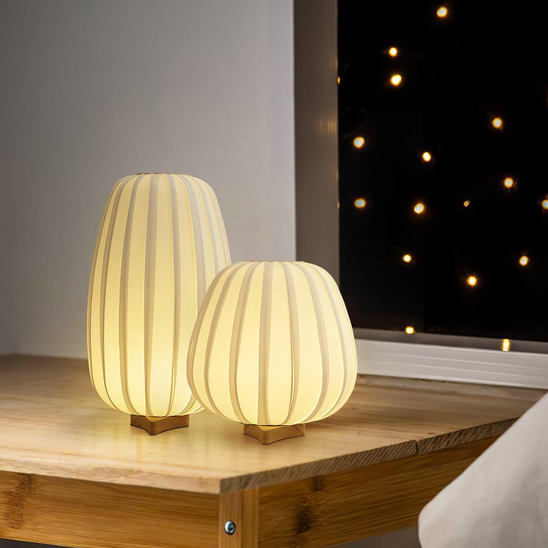 Lampa Stołowa Minimalistyczna z Tkaniny