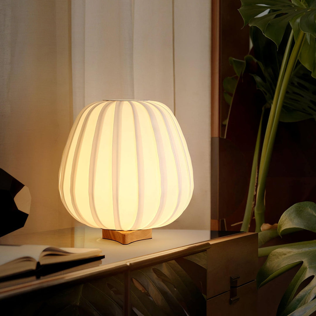 Lampa Stołowa Minimalistyczna z Tkaniny