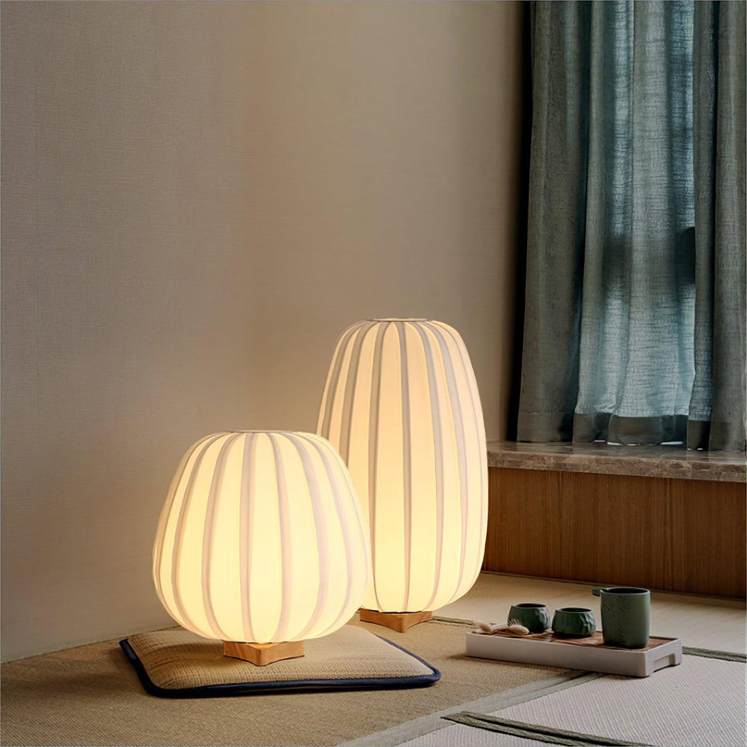 Lampa Stołowa Minimalistyczna z Tkaniny