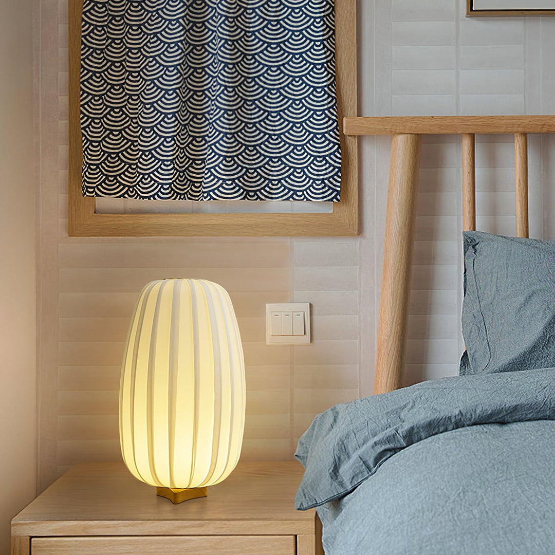 Lampa Stołowa Minimalistyczna z Tkaniny