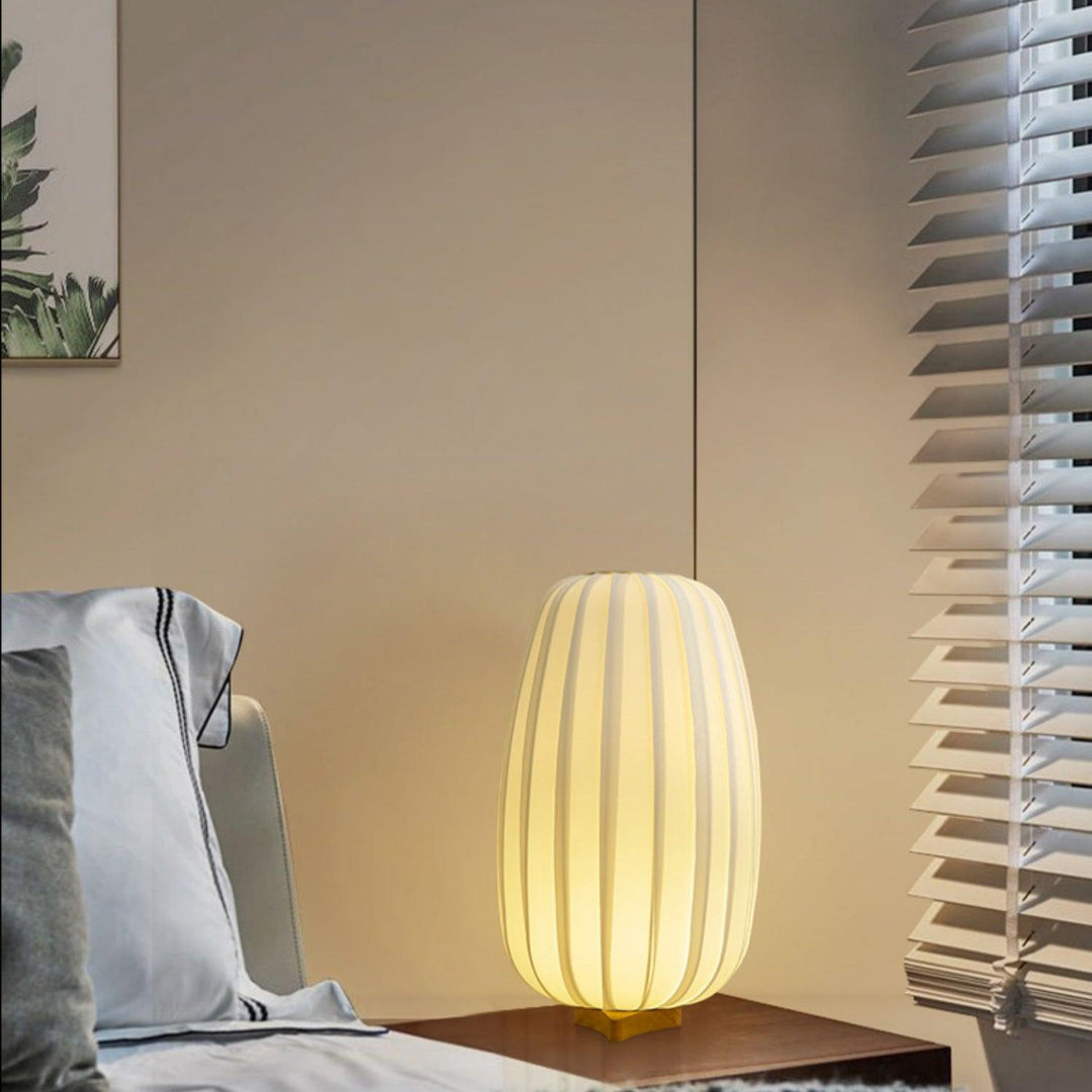 Lampa Stołowa Minimalistyczna z Tkaniny