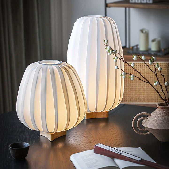 Lampa Stołowa Minimalistyczna z Tkaniny