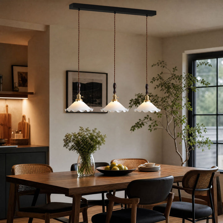 Lampa wisząca w kształcie płatków kwiatów