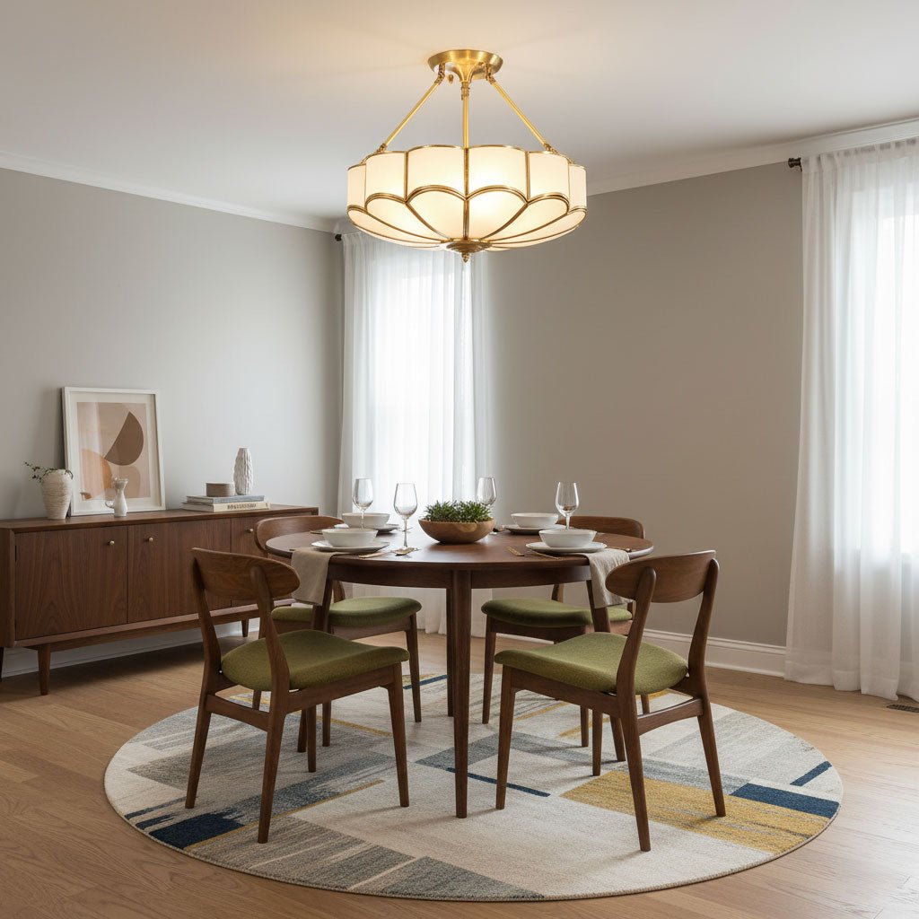 Lampa sufitowa w kształcie kwiatu