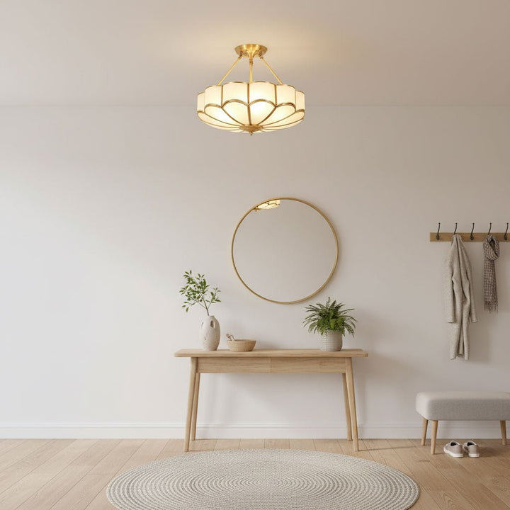 Lampa sufitowa w kształcie kwiatu