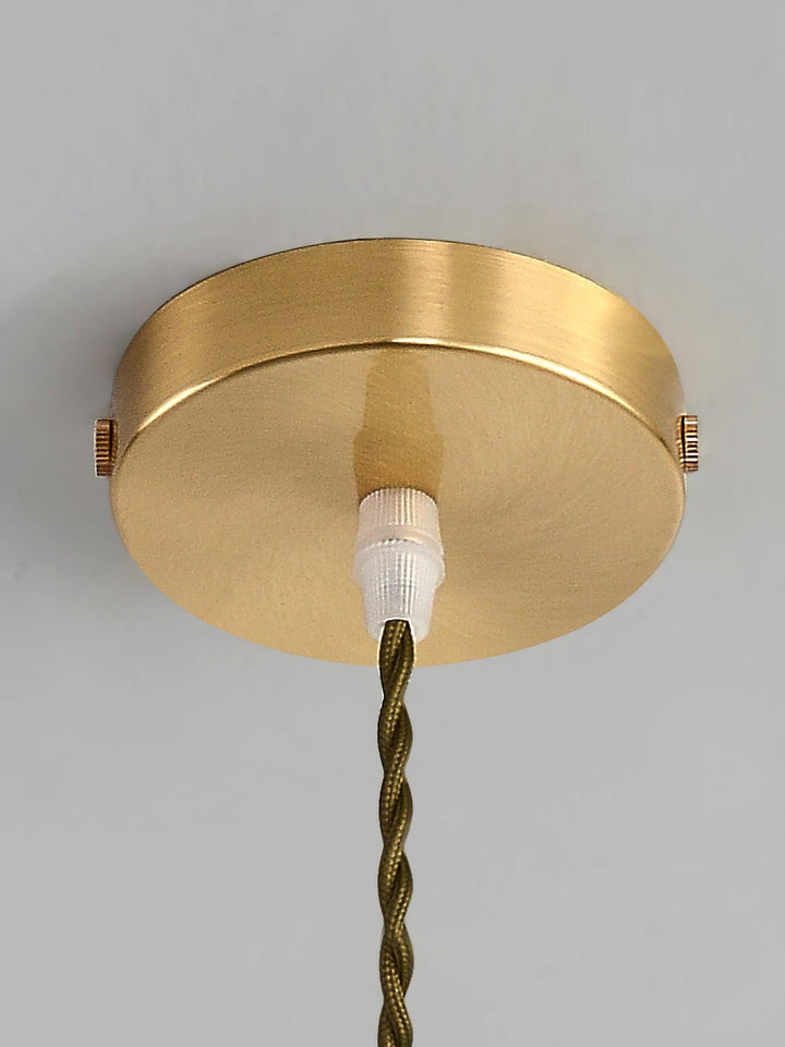 Lampa wisząca ze szklanymi płatkami kwiatu