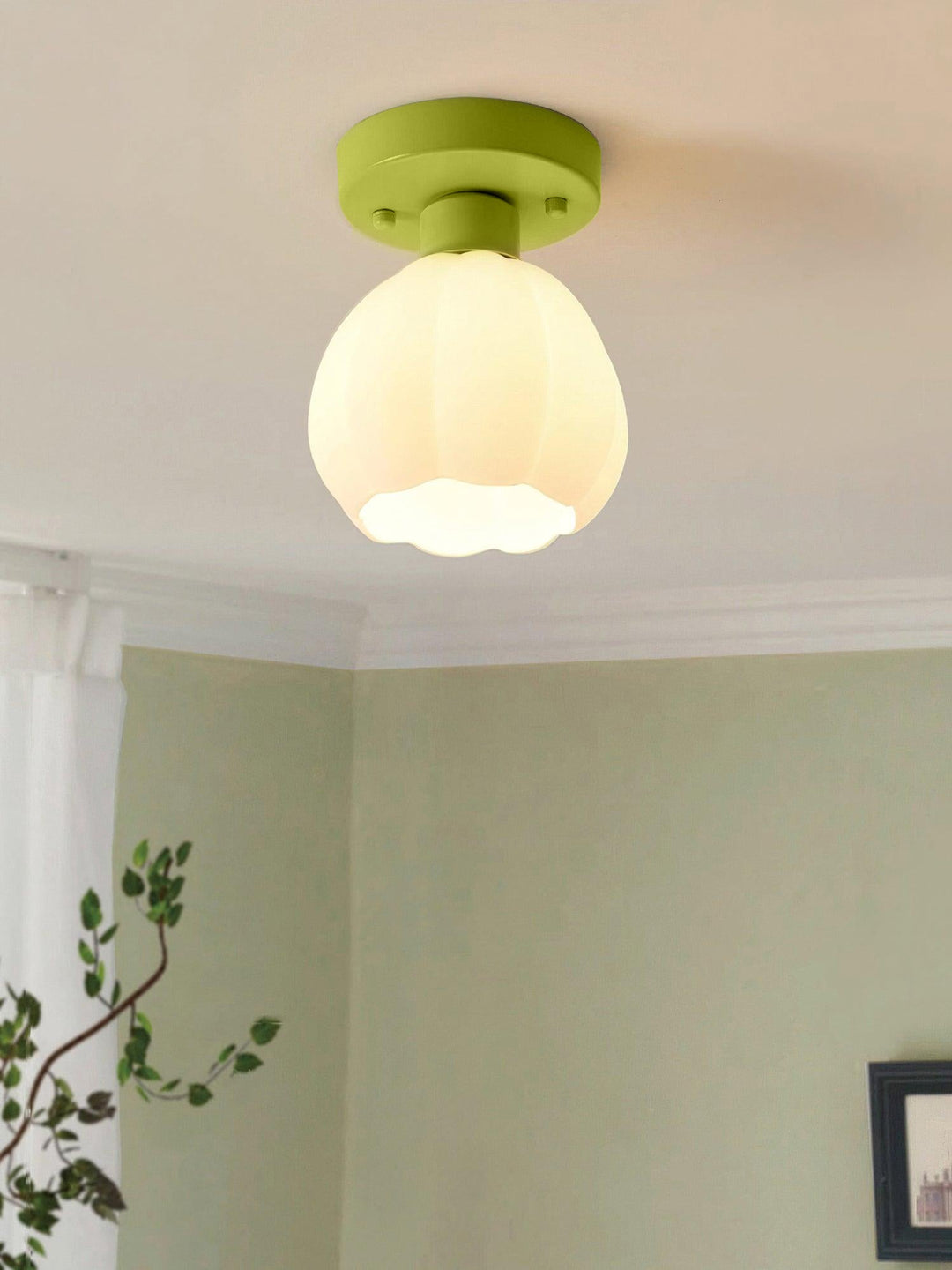 Lampa sufitowa Flower Shaded Semi Flushmount