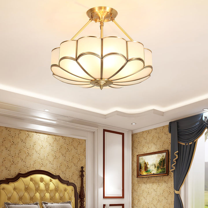 Lampa sufitowa w kształcie kwiatu