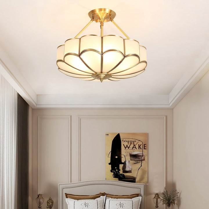 Lampa sufitowa w kształcie kwiatu