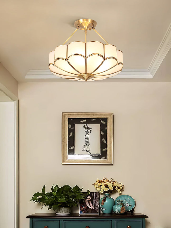 Lampa sufitowa w kształcie kwiatu