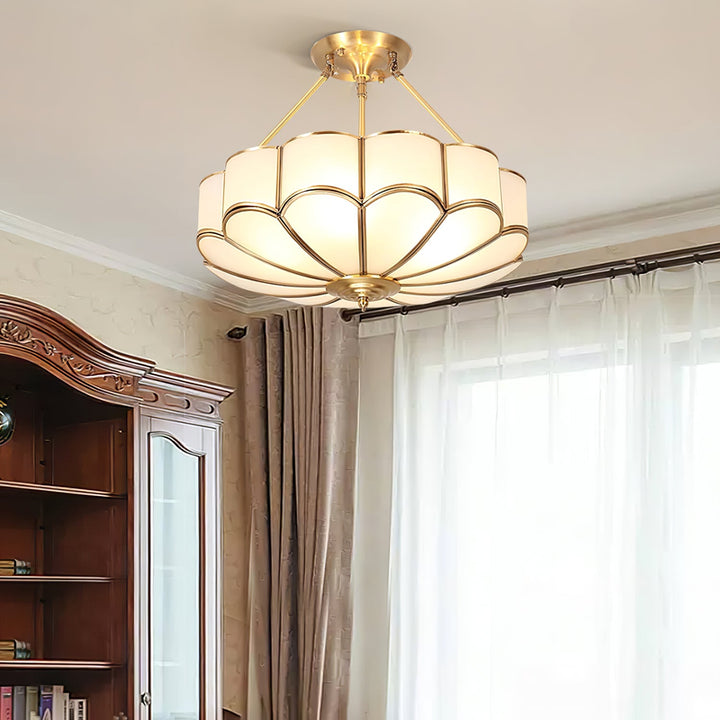 Lampa sufitowa w kształcie kwiatu