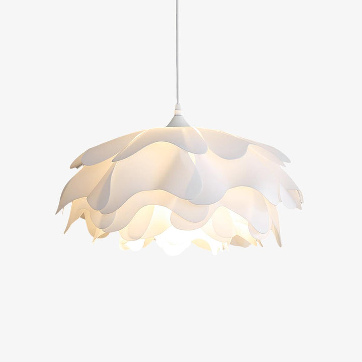 Lampa Wisząca w Kształcie Kwiatu, Biała