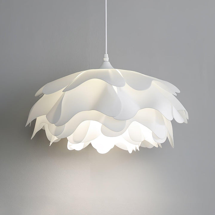 Lampa Wisząca w Kształcie Kwiatu, Biała