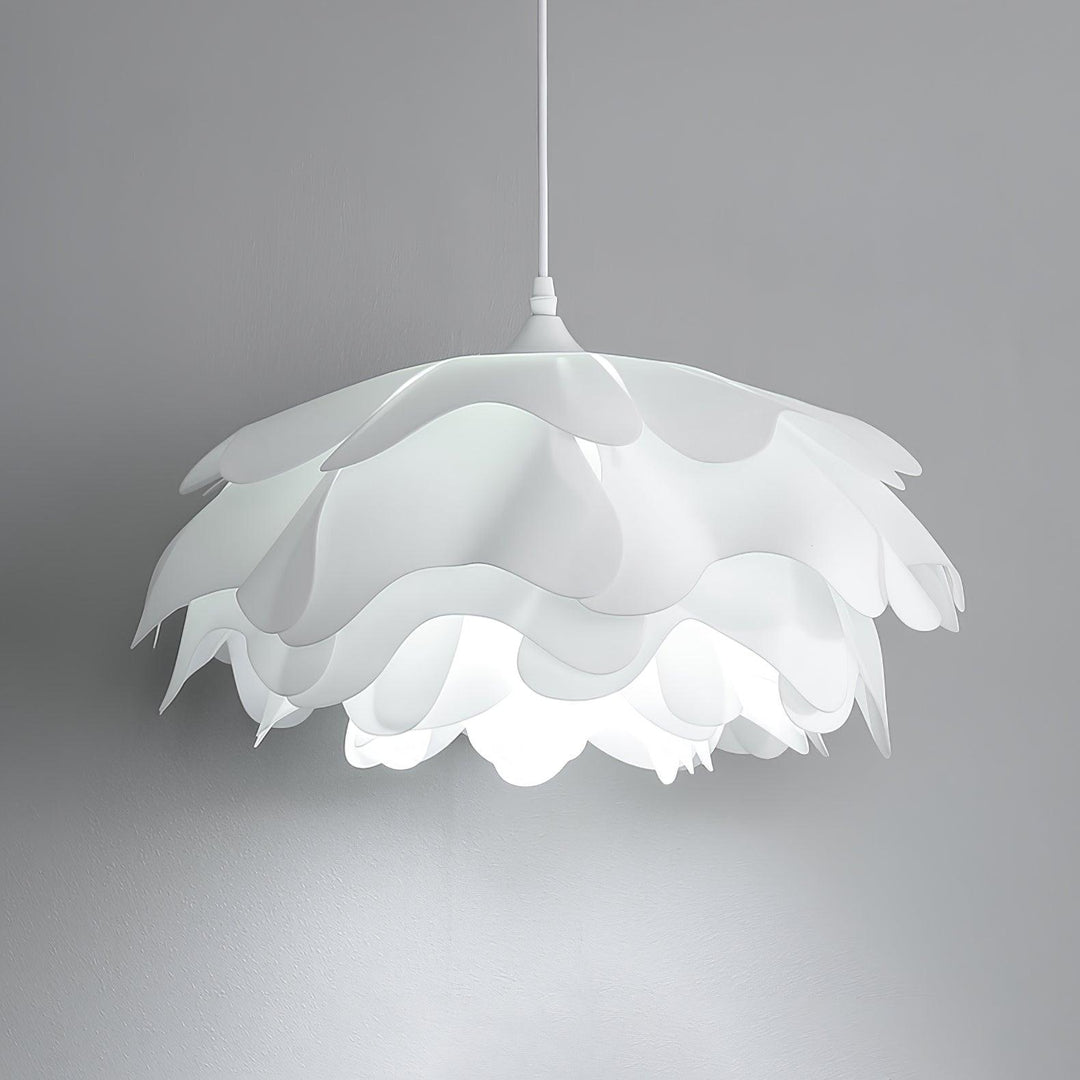 Lampa Wisząca w Kształcie Kwiatu, Biała