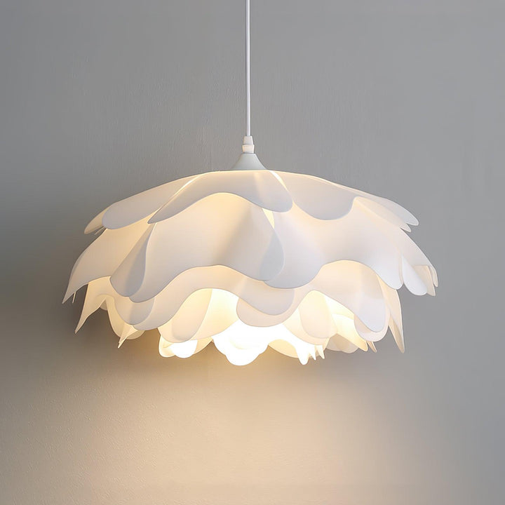 Lampa Wisząca w Kształcie Kwiatu, Biała