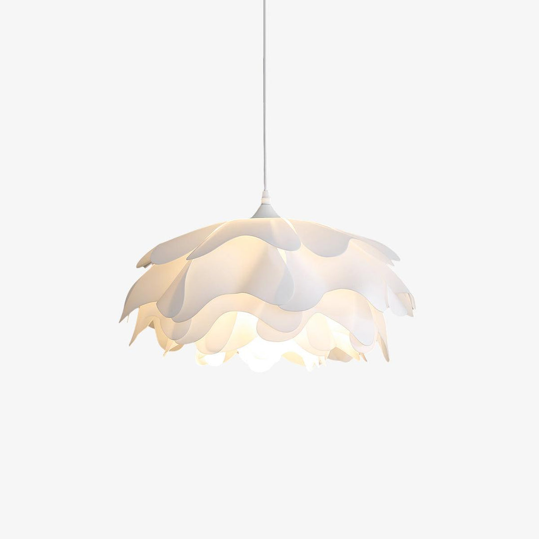 Lampa Wisząca w Kształcie Kwiatu, Biała