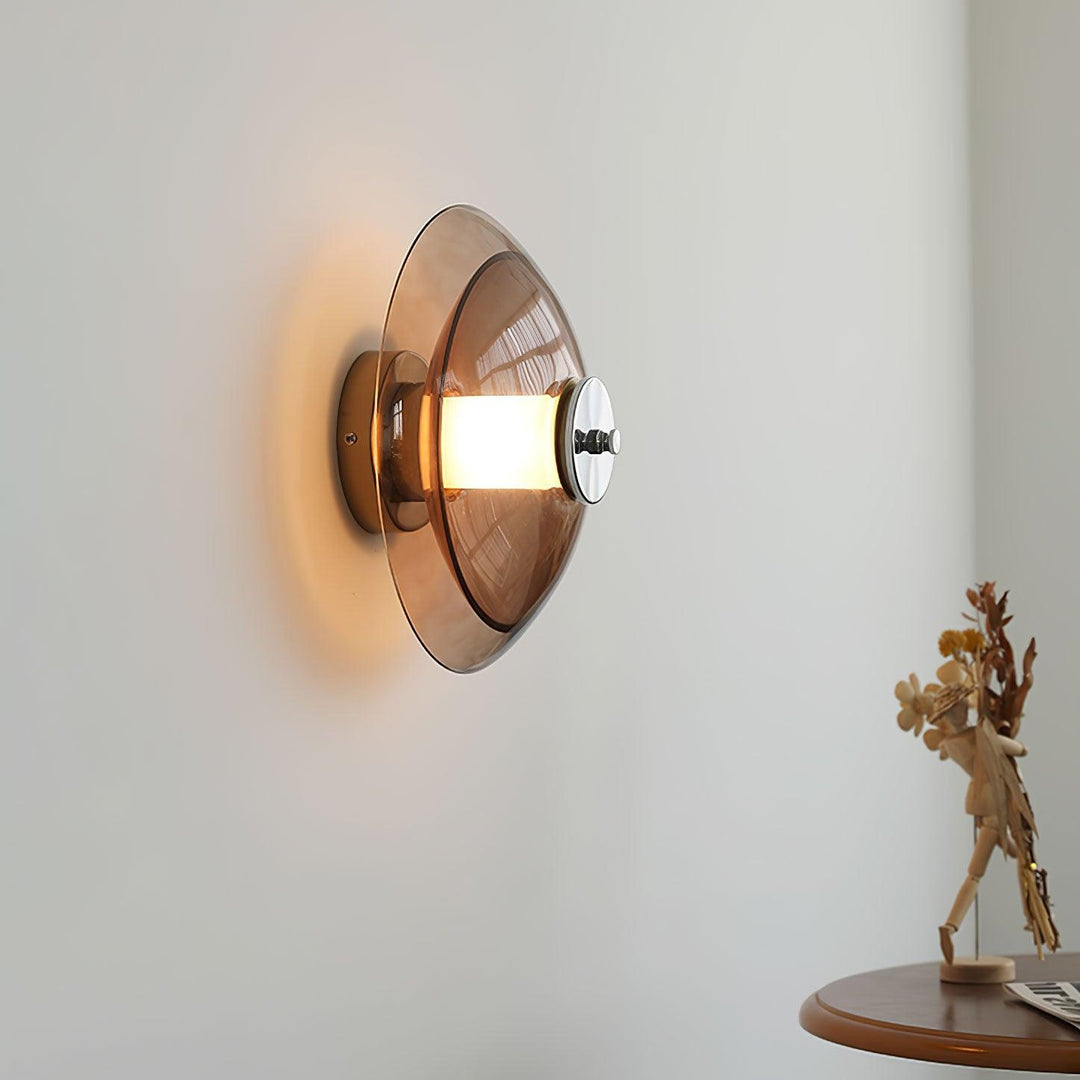 Lampa Ścienna z wtyczką w Kształcie Latającego Spodka