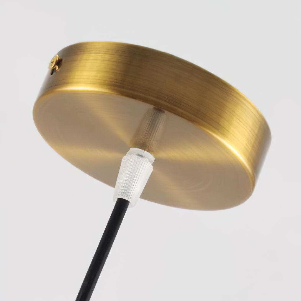 Lampa Wisząca Orzechowa w Kształcie Latającego Spodka