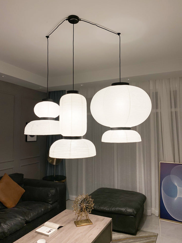 Lampa wisząca z papieru ryżowego Cocoon