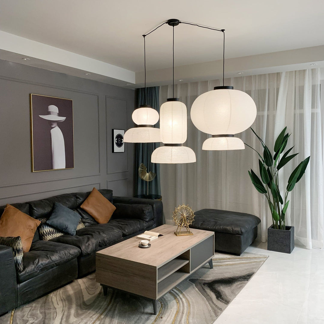 Lampa wisząca z papieru ryżowego Cocoon